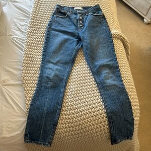 Skinny high rise ankle jeans